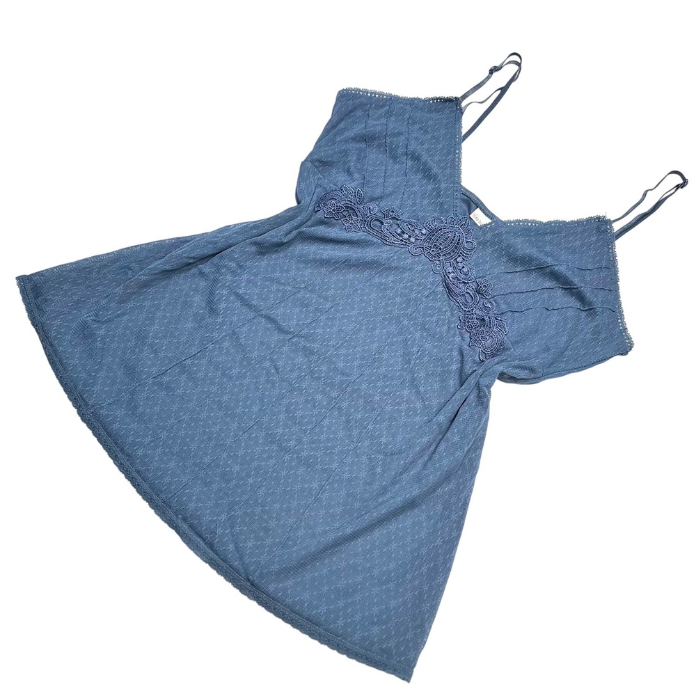 Vintage Y2K Baby Doll Fairy Cami Top, Powdered Blue, Size Large